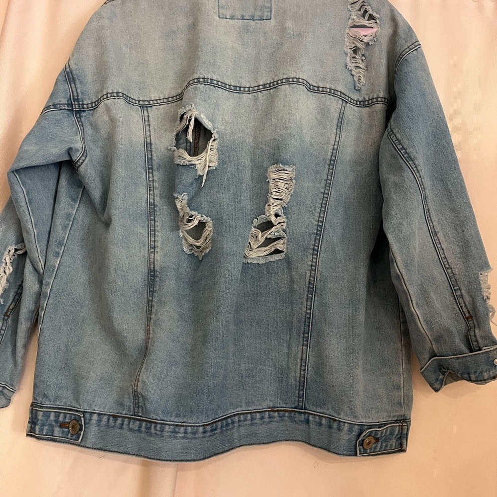 Denim Distressed Jacket - Picture 7 of 7